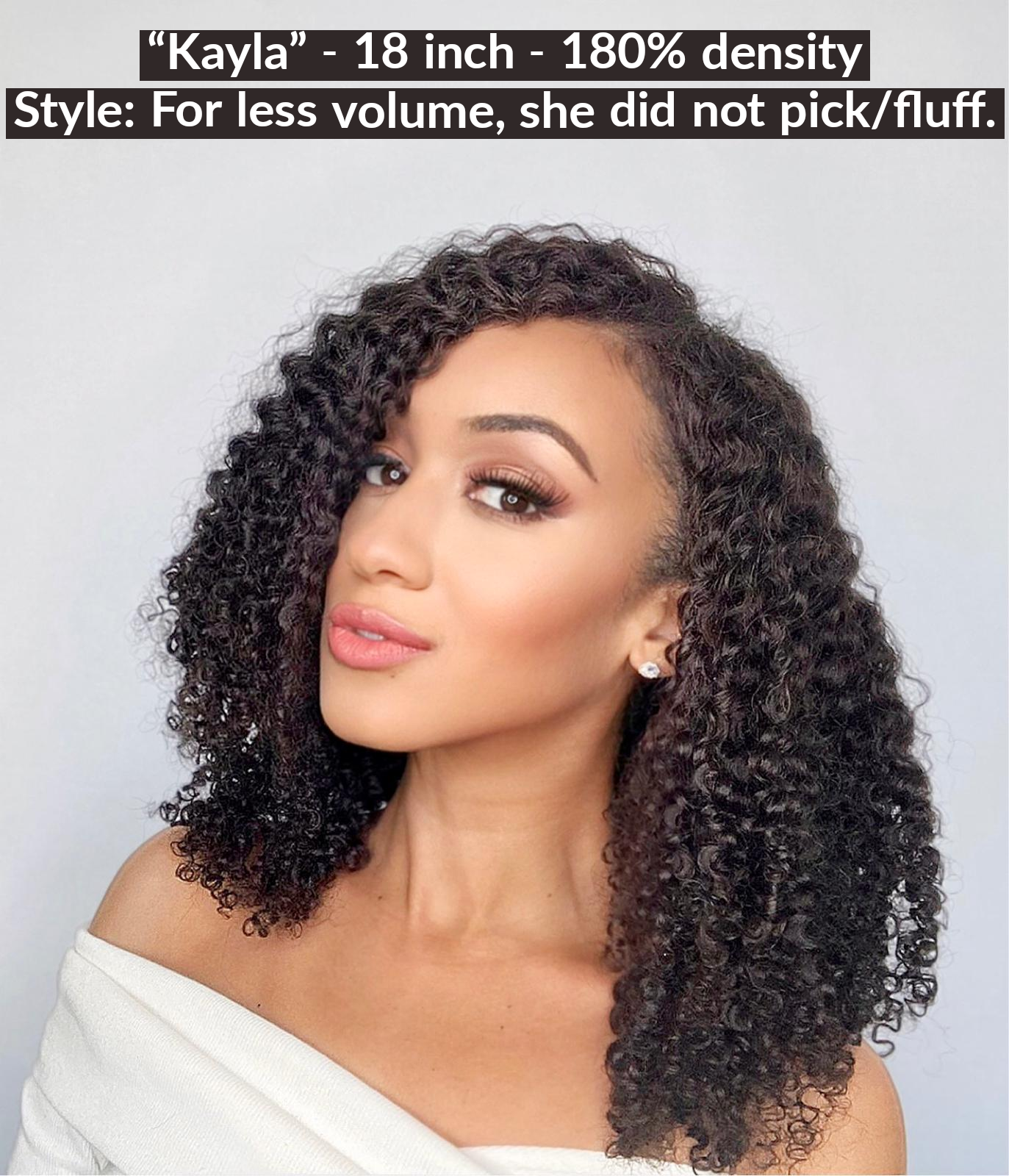 HD Lace Burmese Curly Closure Wig, 100% Virgin Hair, Tight Curls